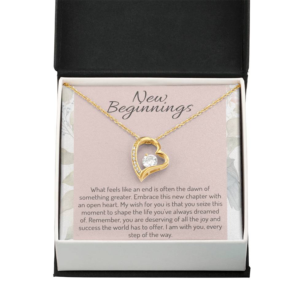 New Beginnings Necklace - Personalized Cheering Up Gifts