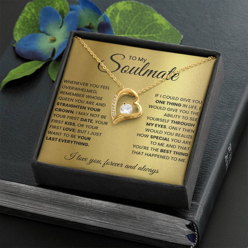 For Wife Romantic Soulmate - Wife Birthday Gift Ideas Necklace