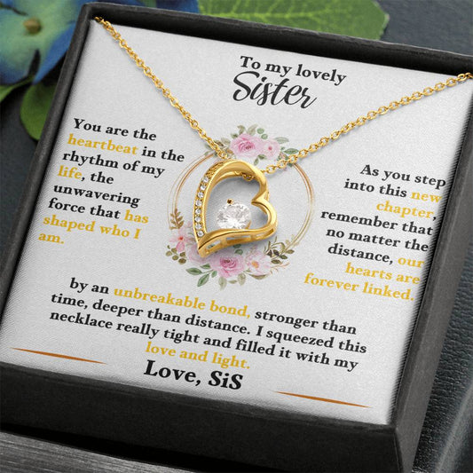 Sister Necklace Gift for Sister Birthday - Gift for SisterJewelry - Birthday Celebration sister