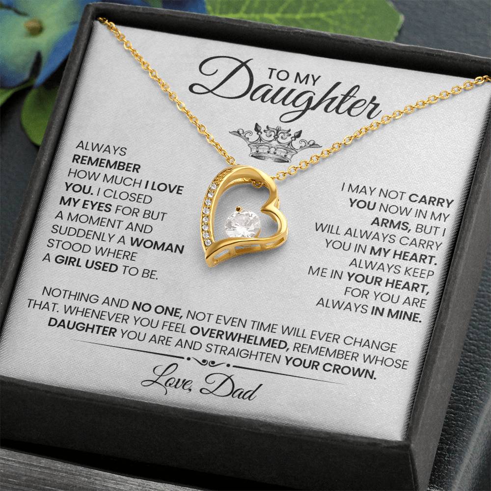 To My Daughter Necklace from Dad