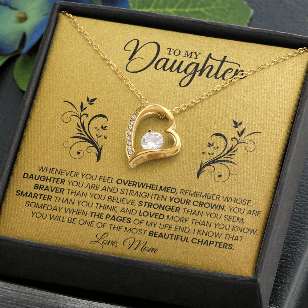 "To My Daughter" Necklace - Heartfelt Gift from Mom