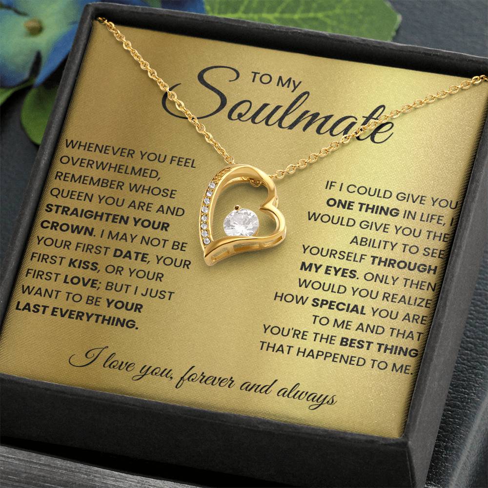 For Wife Romantic Soulmate - Wife Birthday Gift Ideas Necklace