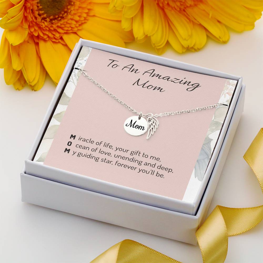 Loving Mom Necklace - Elegant Jewelry Gift