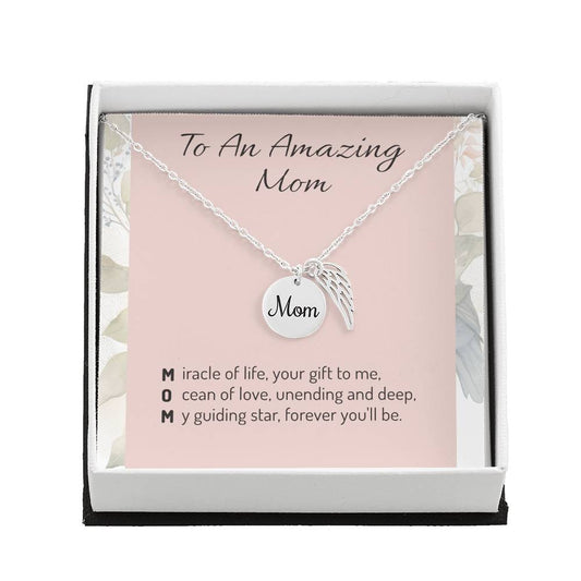 Loving Mom Necklace - Elegant Jewelry Gift