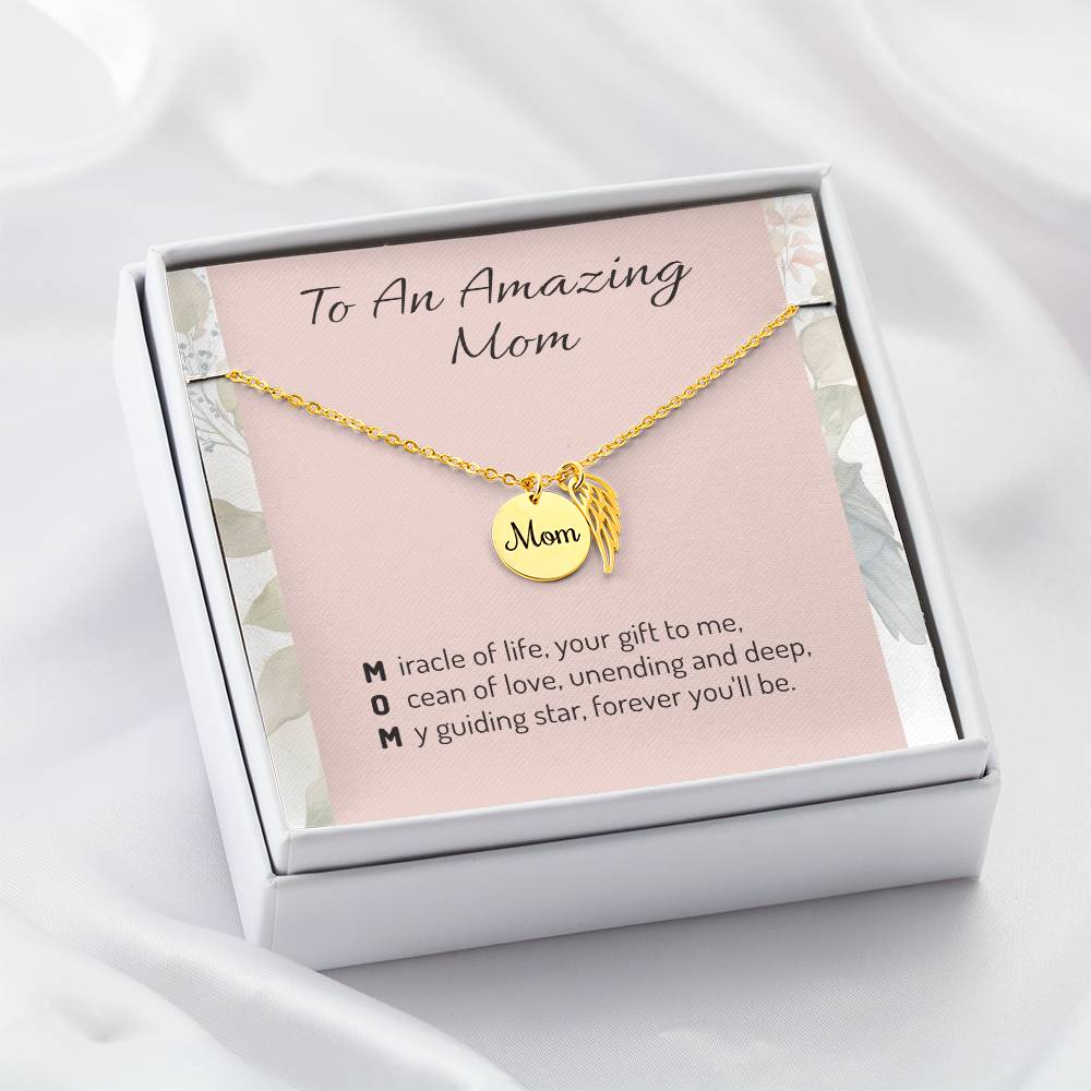 Loving Mom Necklace - Elegant Jewelry Gift