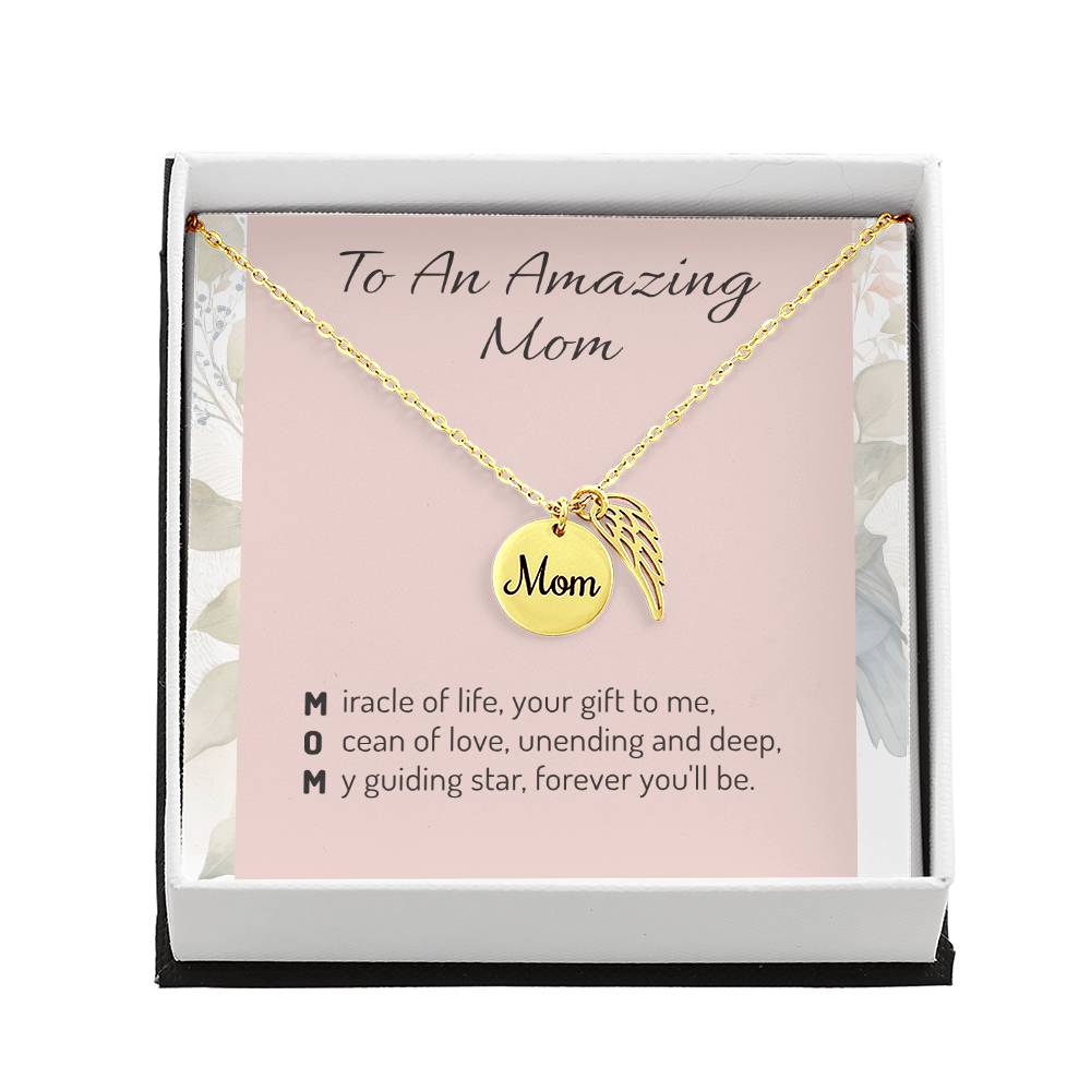 Loving Mom Necklace - Elegant Jewelry Gift