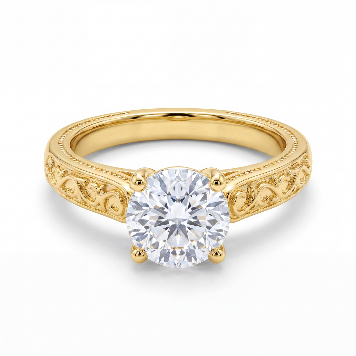 Trío de Boda Herencia de Amor — Set Completo en Vermeil de Oro con Zirconia