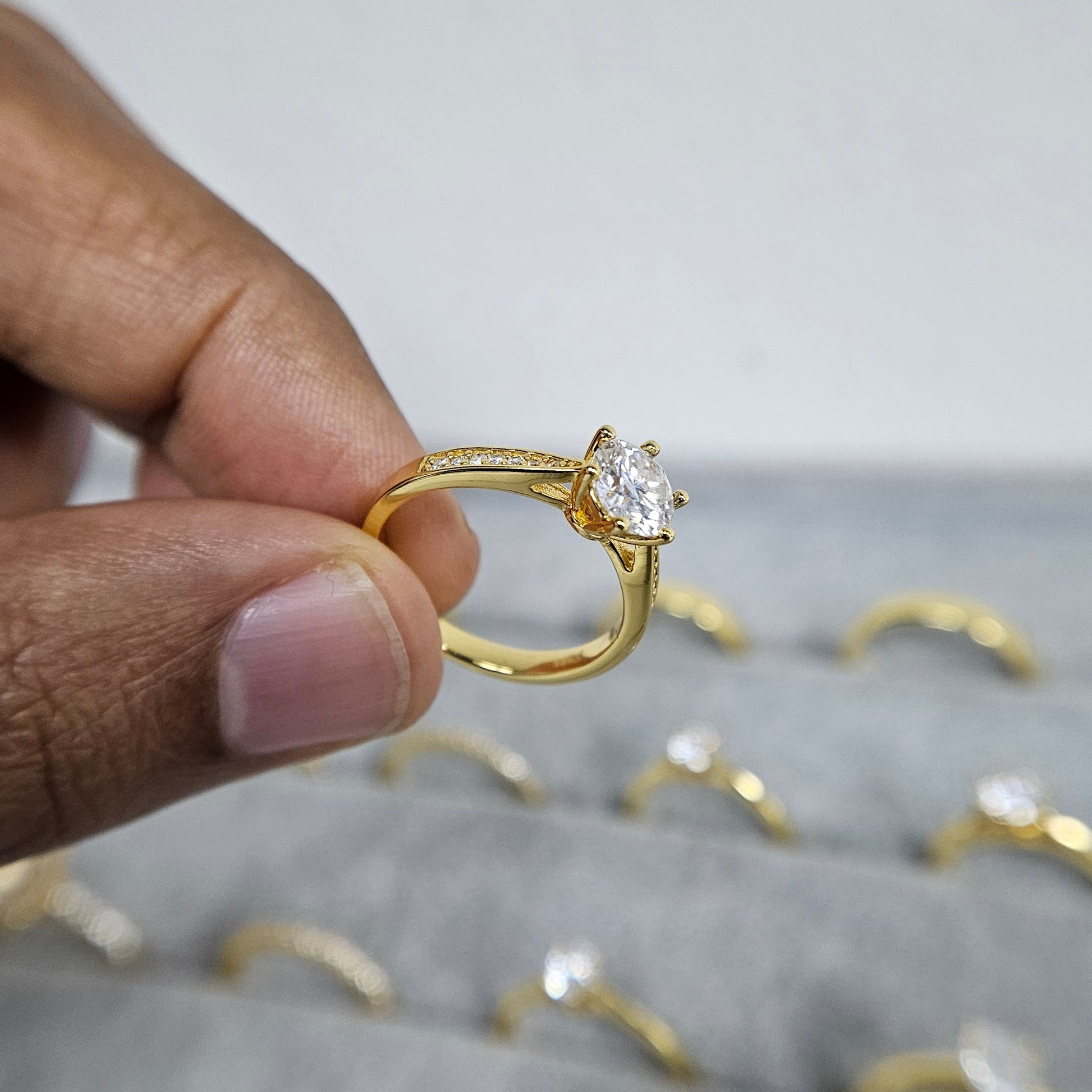 Nexo radiante · Anillo de compromiso en plata 925 — SilverShine (vista 7)