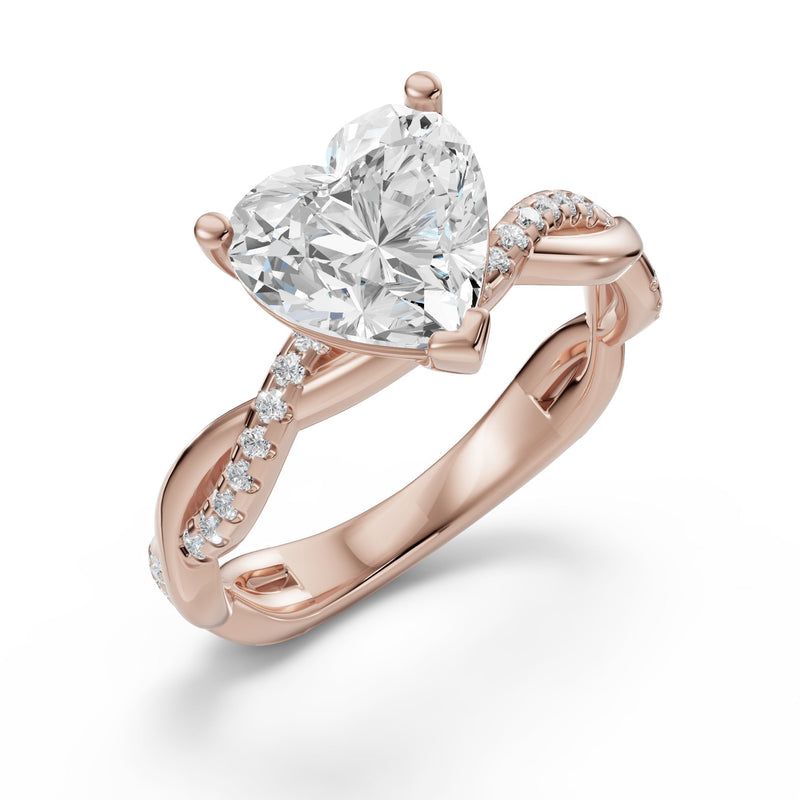 Corazón Valiente - Oro Rosa