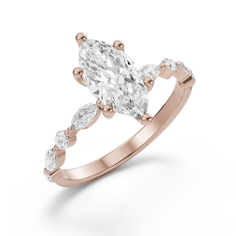 Destello Marquise - Oro Rosa