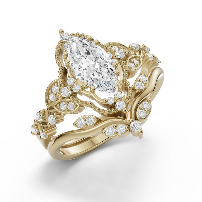 Dúo Velo de Novia - Oro Amarillo