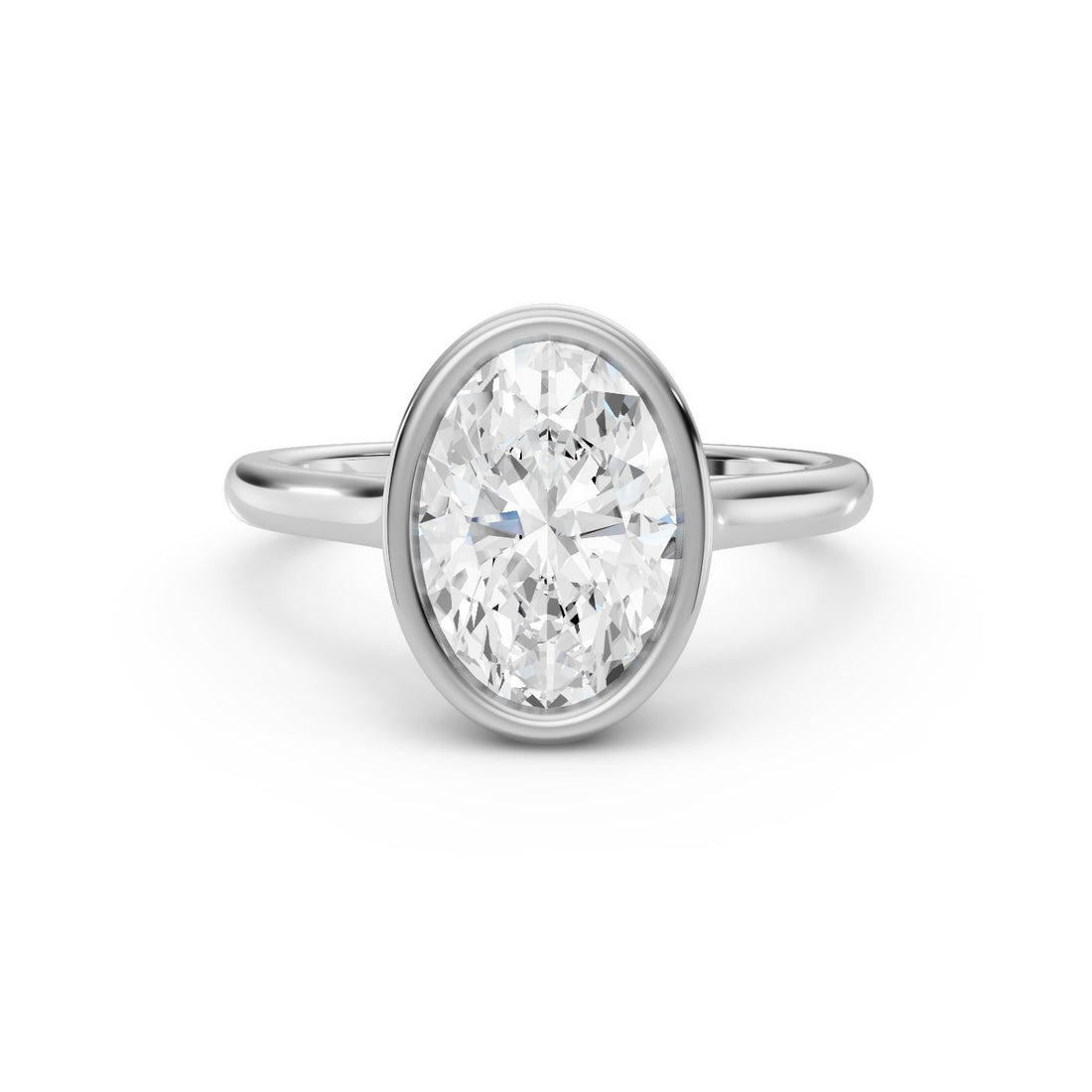 Flor Radiante - Oro Blanco — vista 360°
